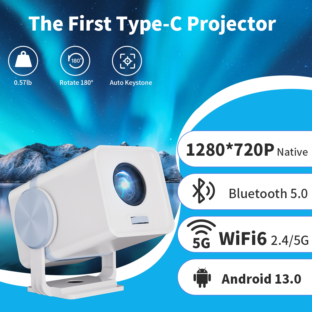 Home Cinema Focal - DESS Projector Android 13 Dual Band