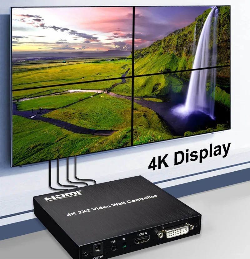 Home Cinema Video Processor - 4K 2x2 HDMI TV Wall Controller