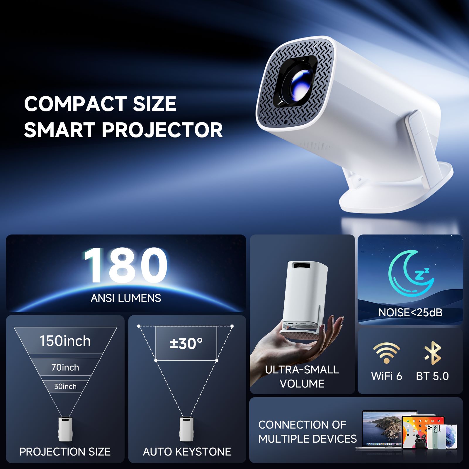 HONGTOP P30PRO Smart Mini Proj - Home Cinema Focal ulasan dan harga