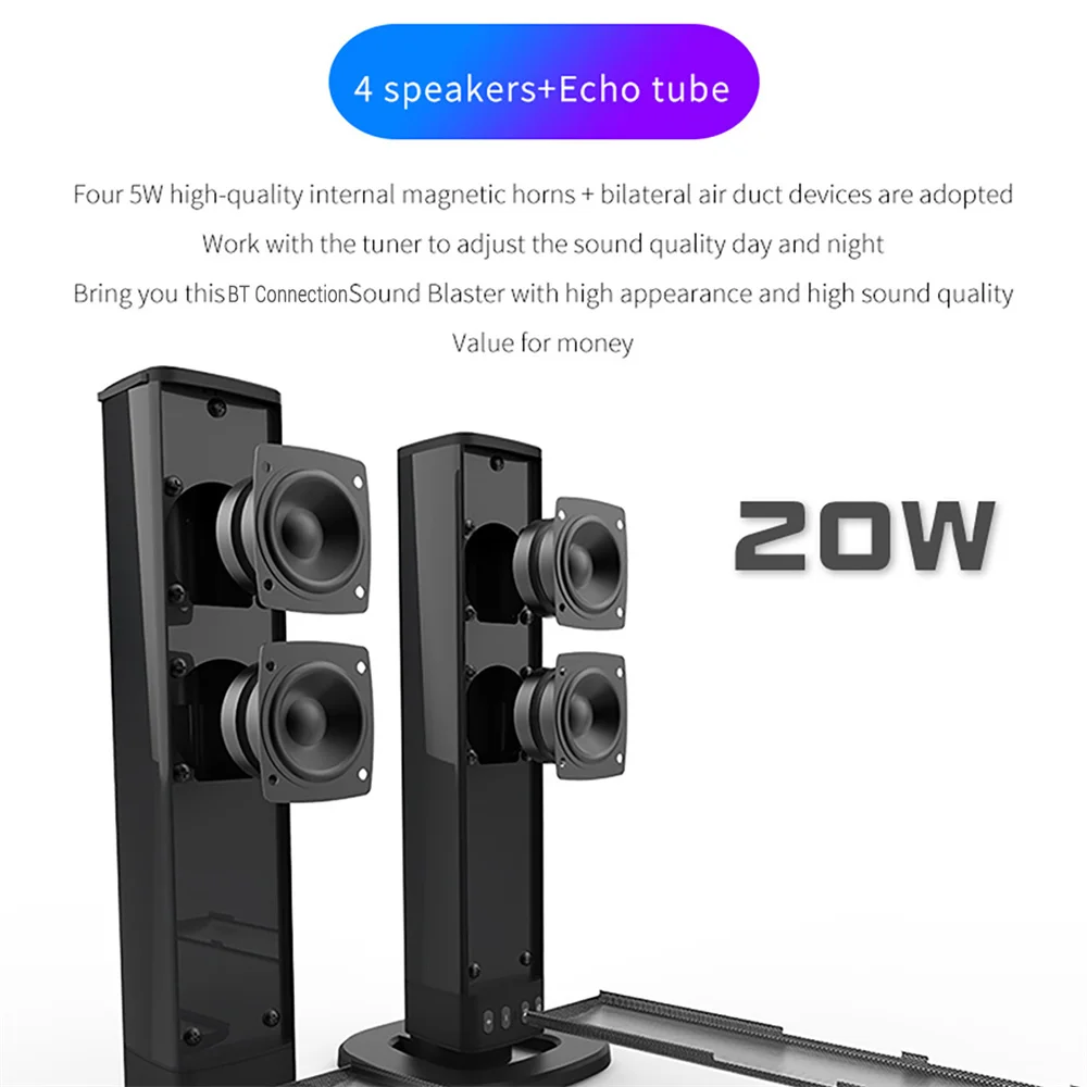 Wireless Bluetooth TV Sound Ba - Home Cinema Speaker System ulasan dan harga