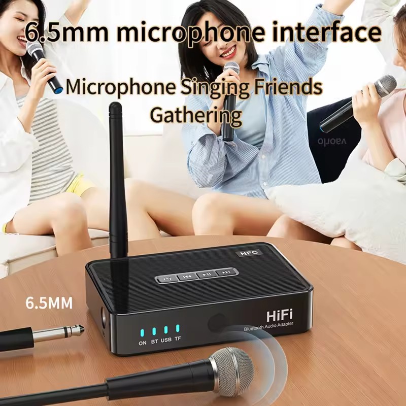 NFC Bluetooth Receiver 6.5mm B - Home Cinema Bluetooth 5.1 ulasan dan harga