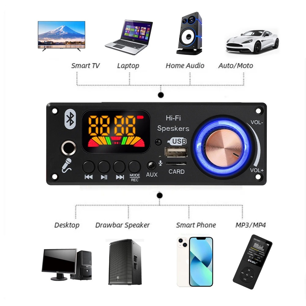 Bluetooth 5.1 MP3 Decoder Boar - Home Cinema Bluetooth 5.1 ulasan dan harga