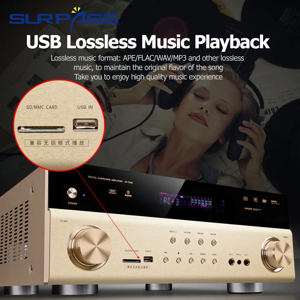 Home Theater Audio Amplifier 6 - Home Cinema Bluetooth 5.1 ulasan dan harga