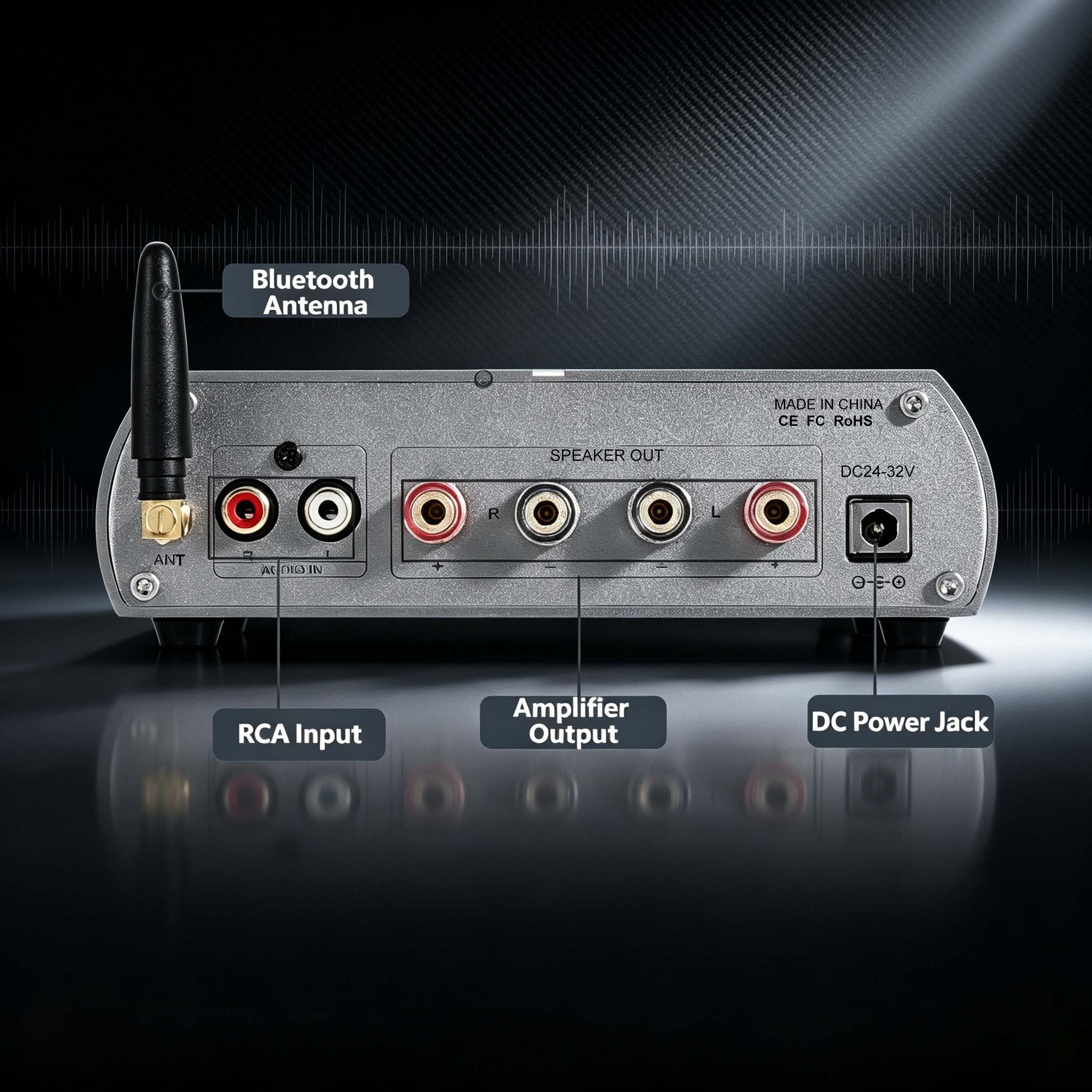 YJCO TPA3223 200W×2 Digital Po - Home Cinema Bluetooth 5.1 ulasan dan harga