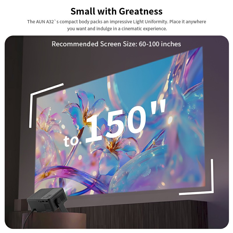 AUN A32 Pro Android 13 Project - Home Cinema Focal ulasan dan harga