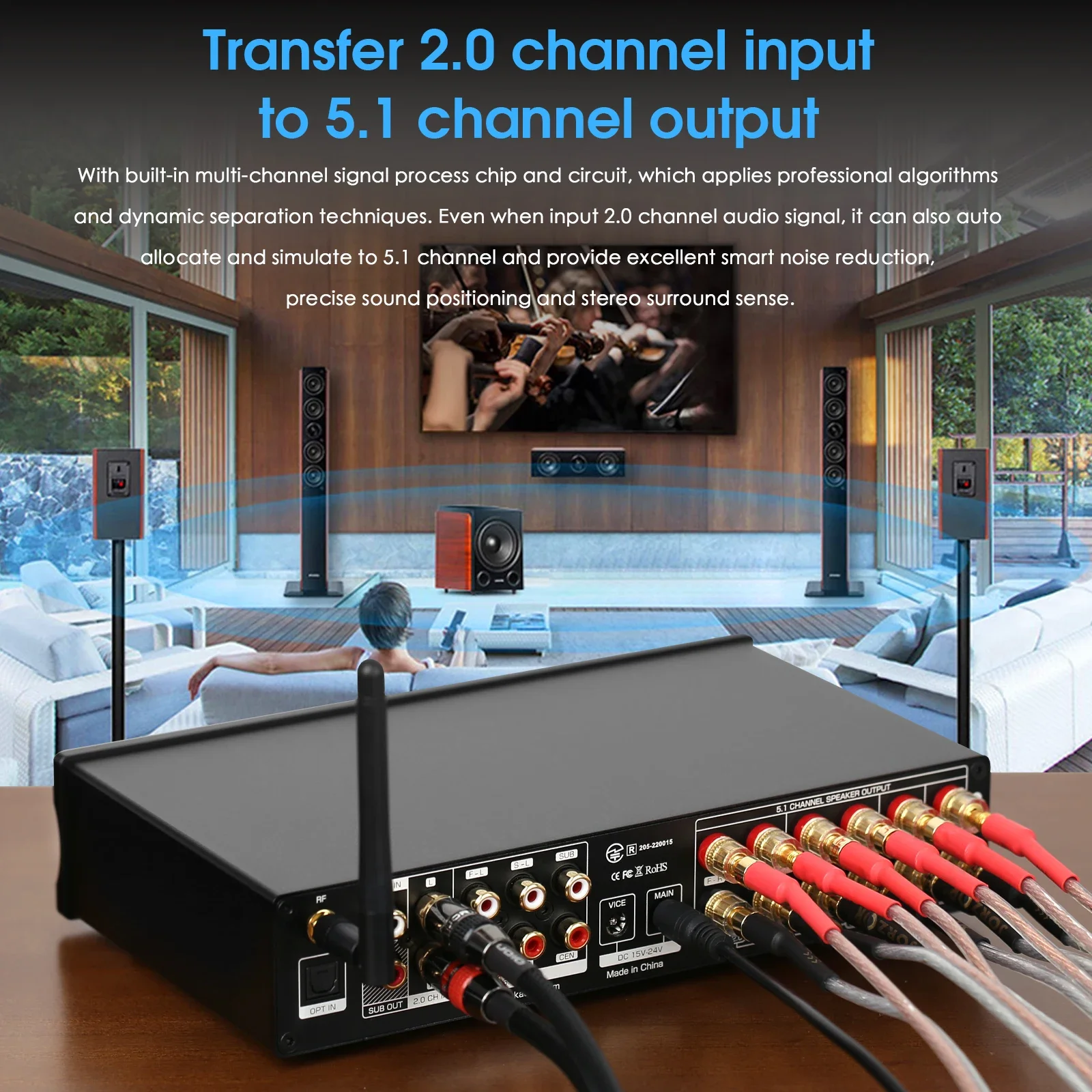 Douk Audio 5.1 Channel Digital - Home Cinema Bluetooth 5.1 ulasan dan harga
