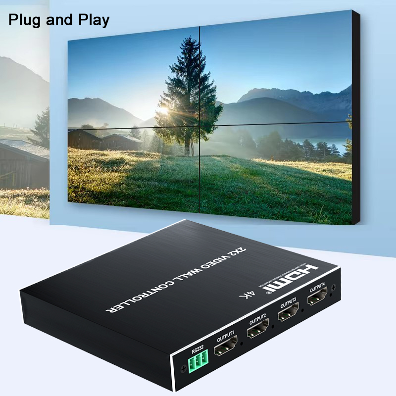 HD 4K 2x2 DVI HDMI Video Wall  - Home Cinema Video Processor ulasan dan harga