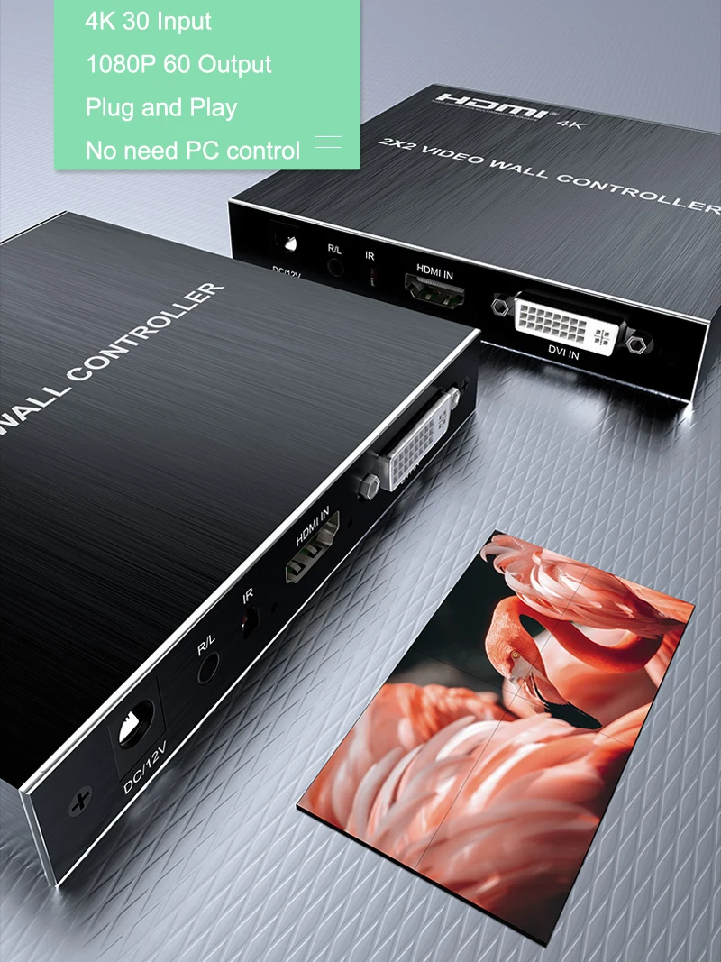 HD 4K 2x2 DVI HDMI Video Wall  - Home Cinema Video Processor ulasan dan harga