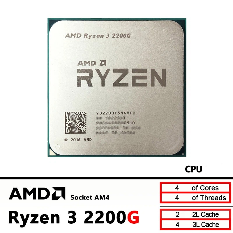 AMD Ryzen 3 2200G CPU for HTPC - Home Cinema Video Processor ulasan dan harga