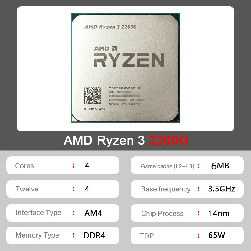 AMD Ryzen 3 2200G CPU for HTPC - Home Cinema Video Processor ulasan dan harga