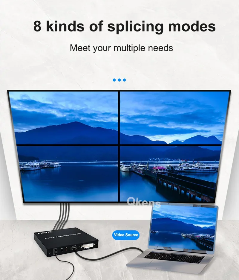 4K 2x2 HDMI TV Wall Controller - Home Cinema Video Processor ulasan dan harga