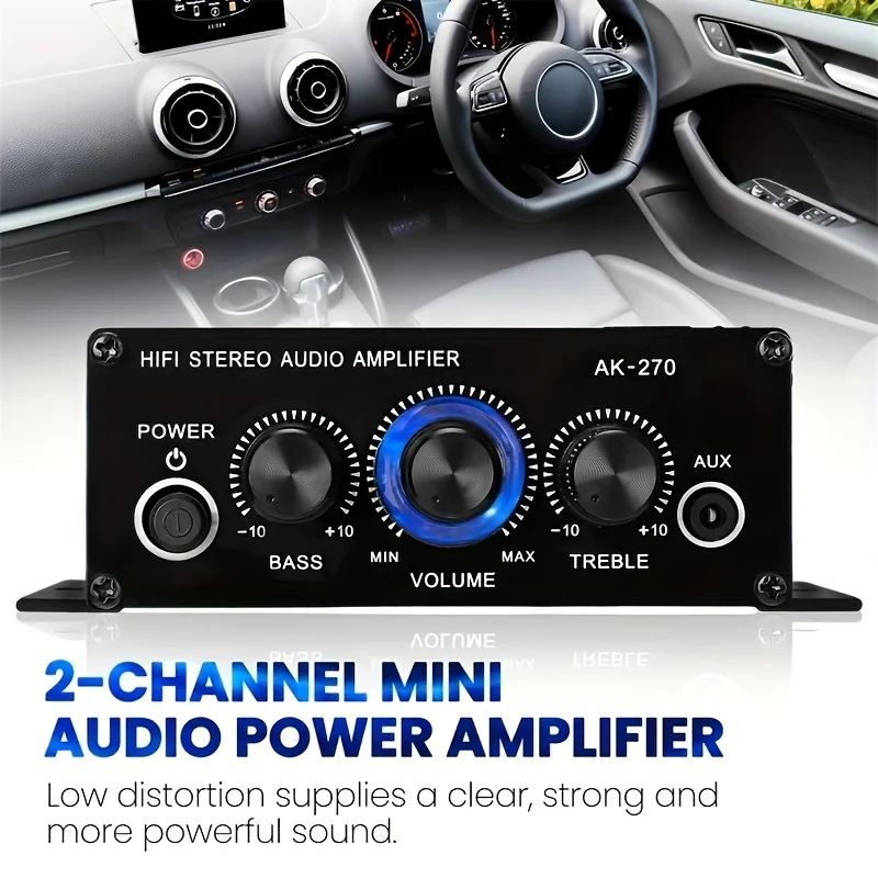 AK-270 400W Mini Power Amplifi - Home Cinema Speaker System ulasan dan harga
