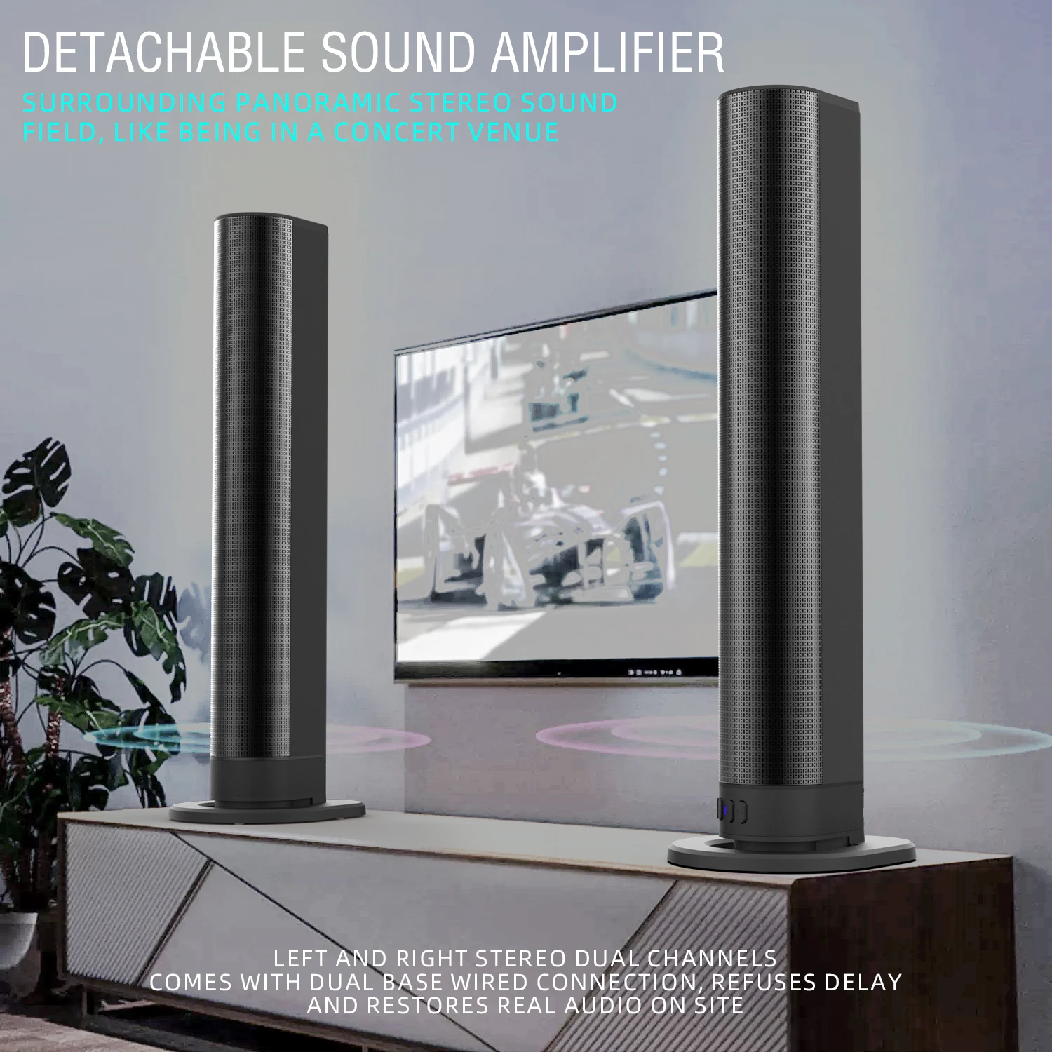 FM Soundbar TV Bluetooth Speak - Home Cinema Focal ulasan dan harga