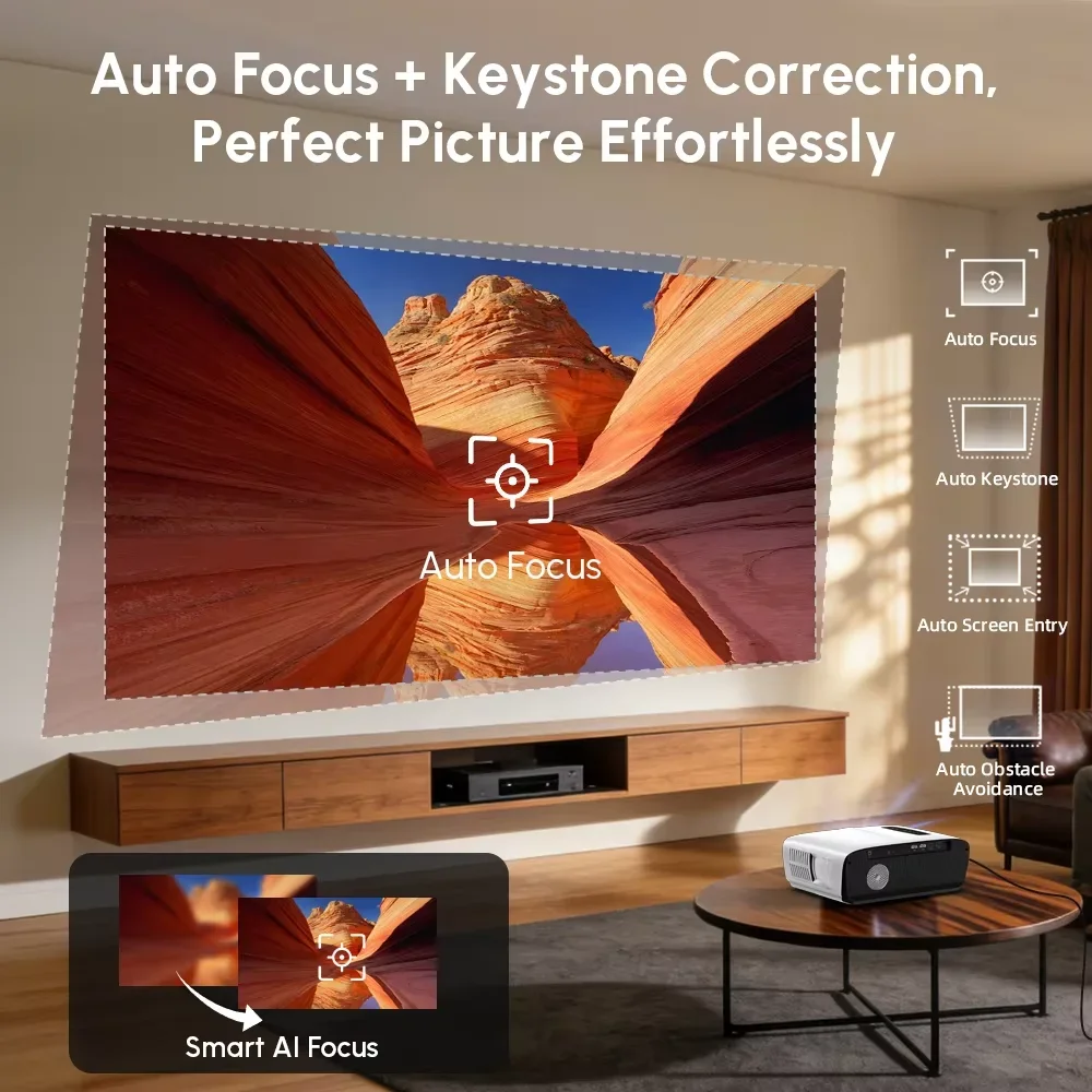 New A9S 4k 4000ANSI Projector  - Home Cinema Speaker System ulasan dan harga